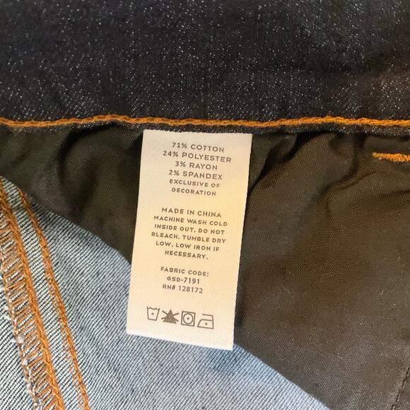 Ring of Fire Kid Skinny Jeans size 18 Dark Blue Mid Rise Stretch Boot Cut NWT - Picture 8 of 11